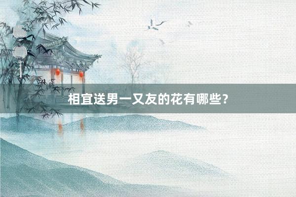 相宜送男一又友的花有哪些？